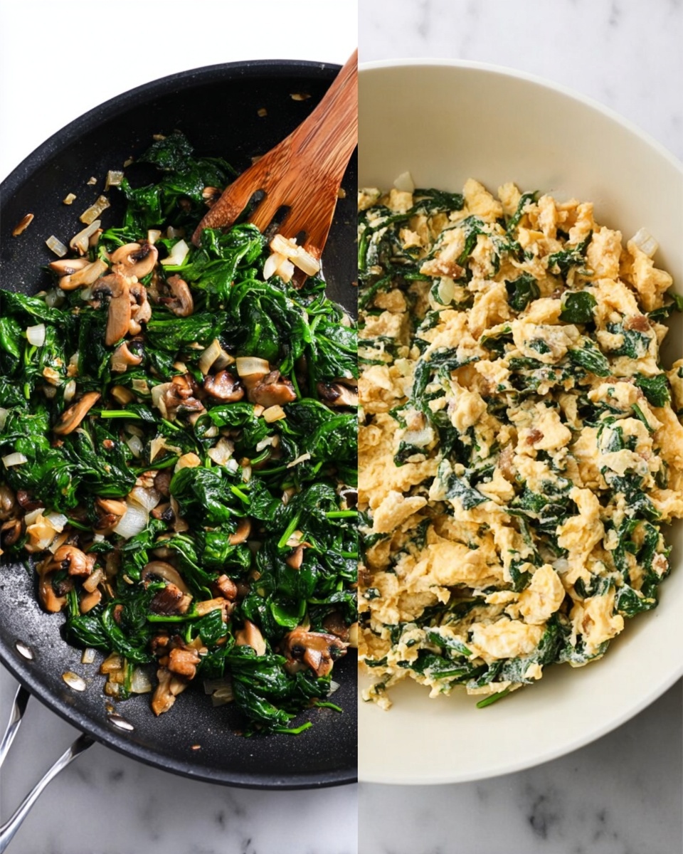 The image shows three baked calzones on a dark metal baking tray, placed on a white marbled surface. Each calzone has one layer of golden-brown dough, with a twisted crust edge. The top layer is lightly browned with a melted, slightly bubbly white cheese covering most of the surface. Some spinach and bits of filling peek through slits cut on the top of each calzone. There is a light sprinkle of grated cheese on top adding texture. The overall look is warm and crispy with soft, creamy cheese visible underneath the crust. Photo taken with an iphone --ar 4:5 --v 7