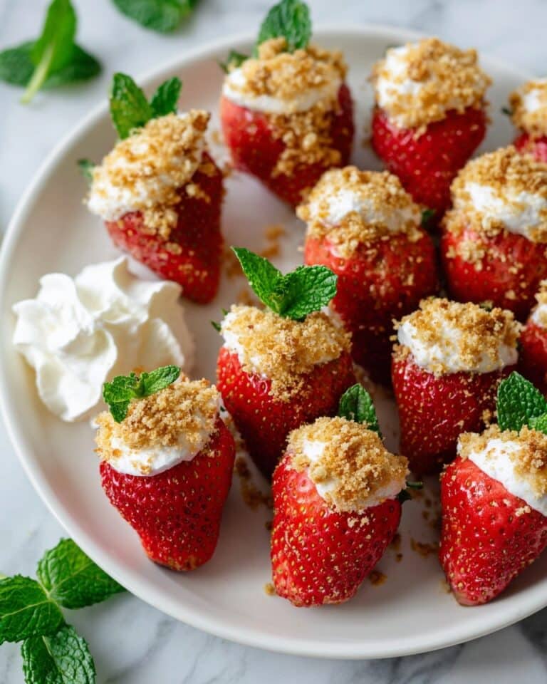 Cheesecake Filled Strawberries Recipe