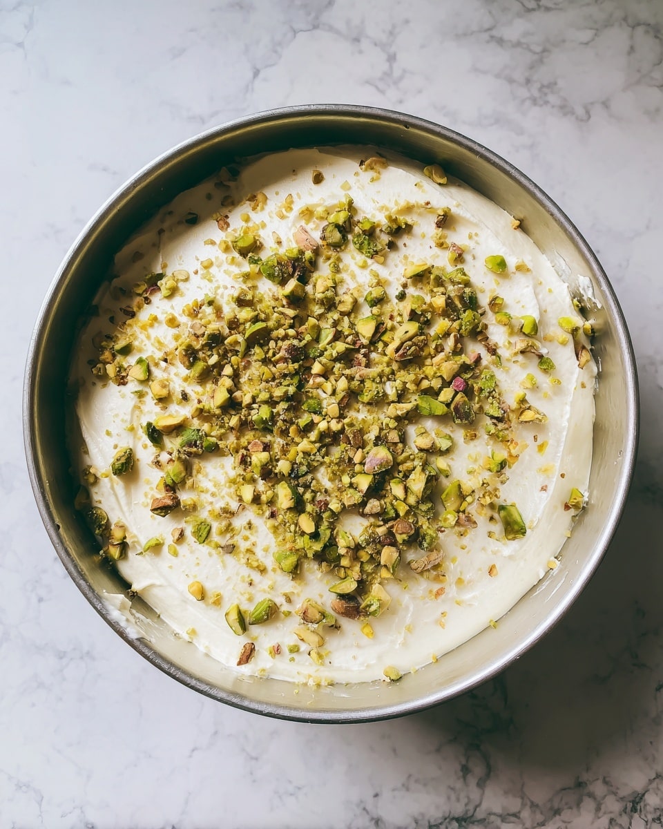 No Churn Pistachio Rose Water Ice Cream Recipe - Recipe Image