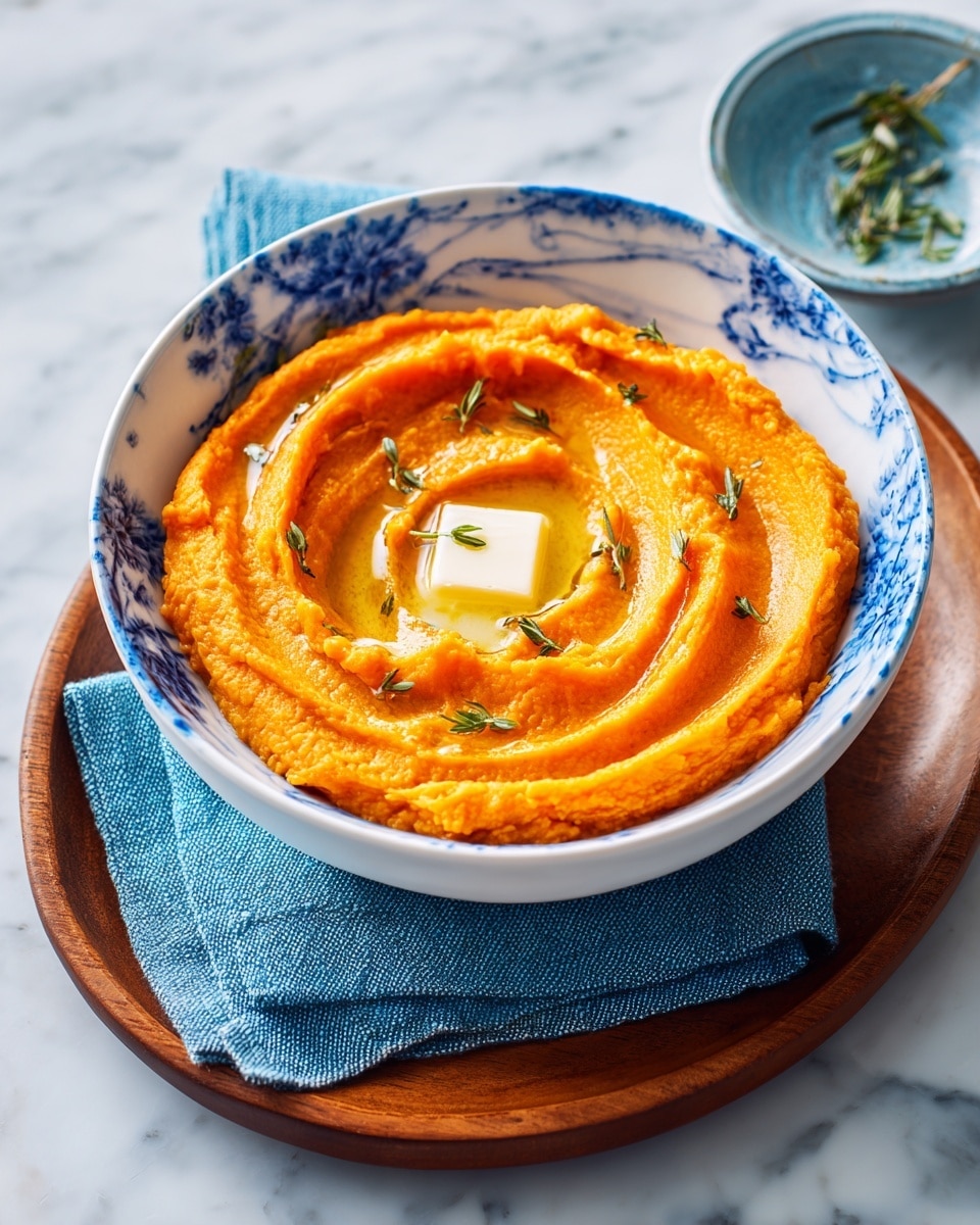 Honey Thyme Mashed Sweet Potatoes Recipe