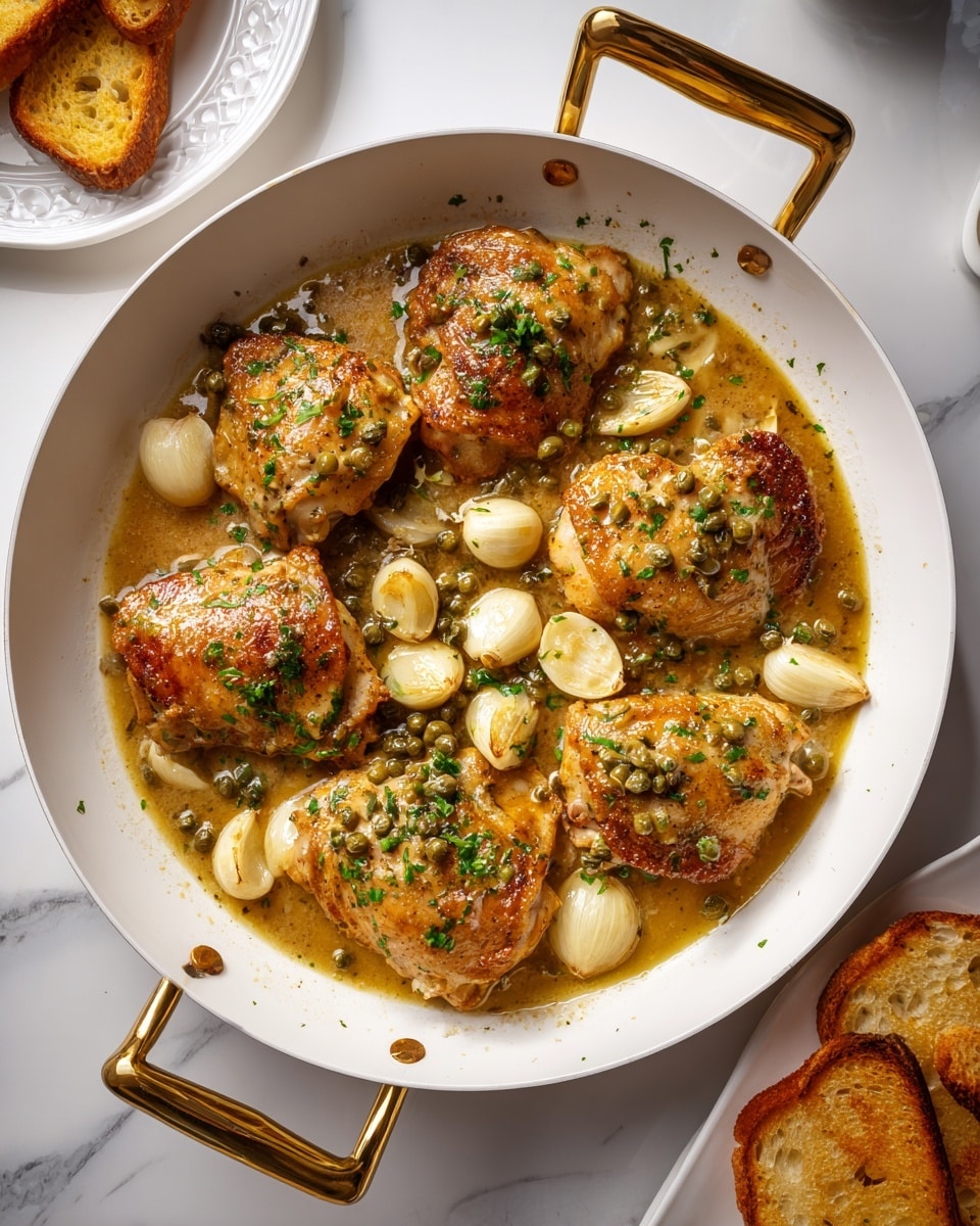 Soul-Warming Lemon Garlic Braised Chicken Recipe - Recipe Image