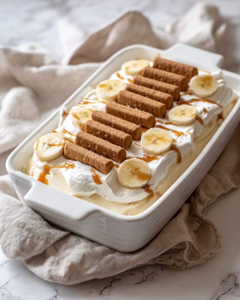Biscoff Banana Pudding with Dulce de Leche Recipe
