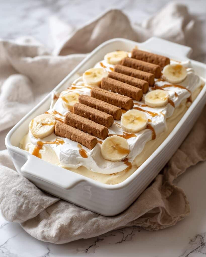Biscoff Banana Pudding with Dulce de Leche Recipe