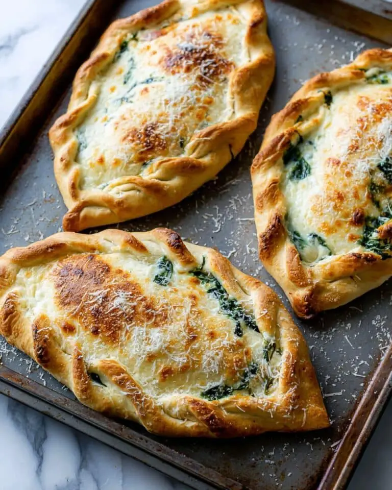Easy Spinach Calzones Recipe