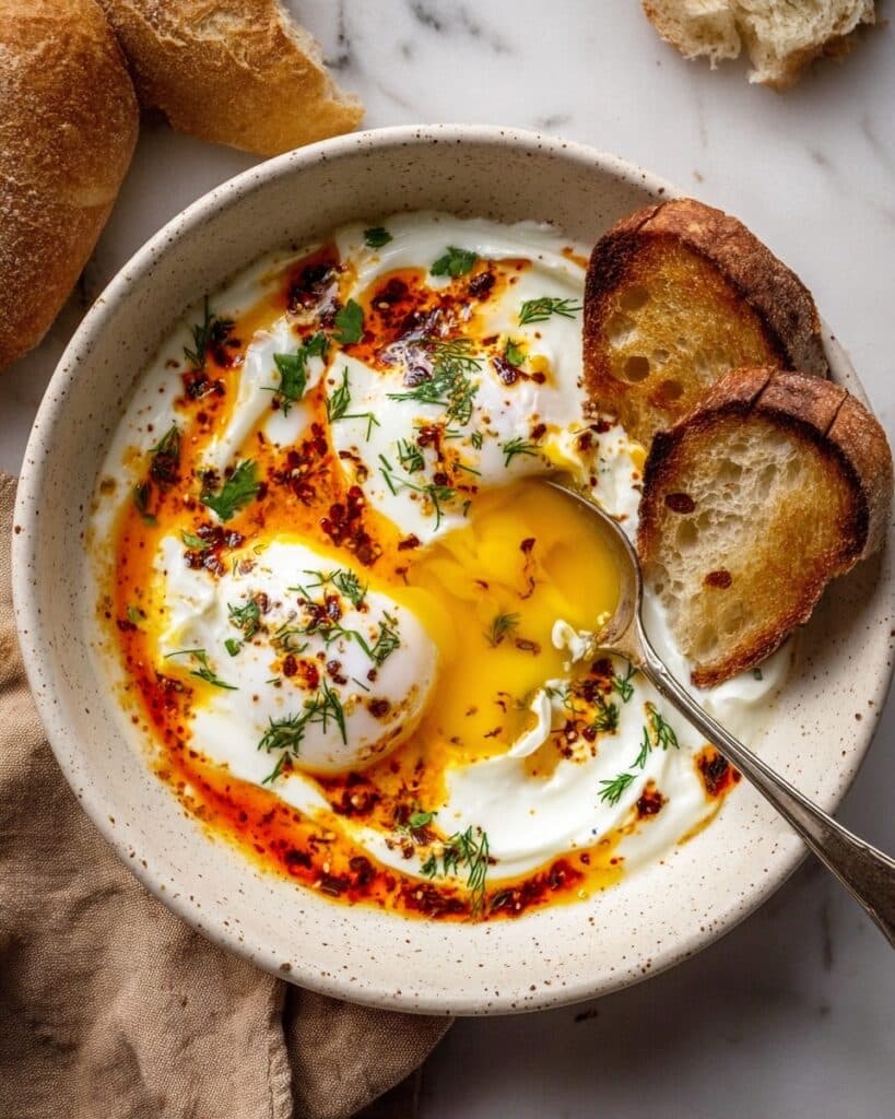 Çılbır: Turkish Eggs with Creamy Yogurt & Spiced Butter Sauce Recipe