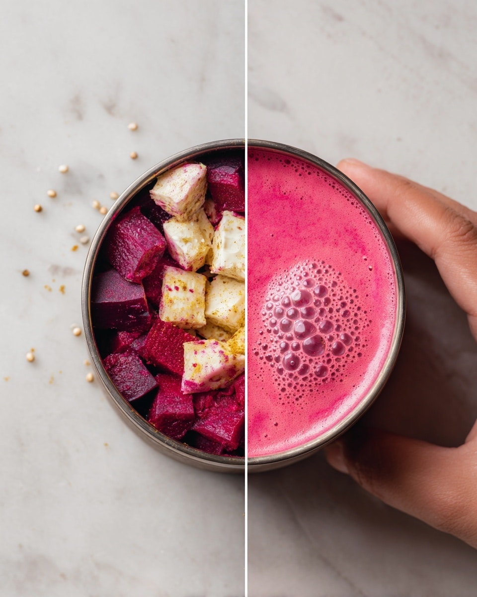 Beetroot Pasta Sauce with Feta and Fresh Herbs Recipe - Recipe Image