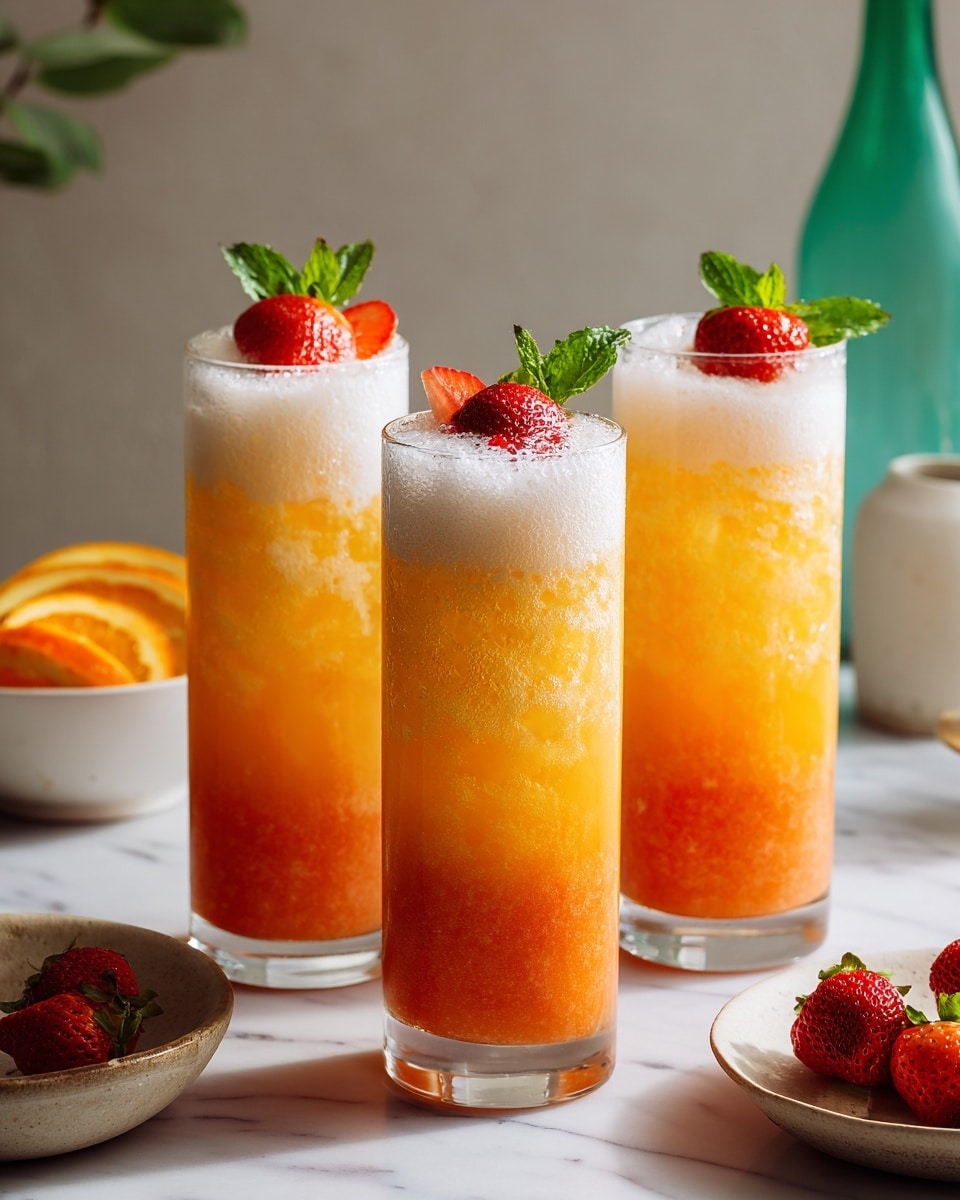 Sunrise Strawberry Mimosa Recipe