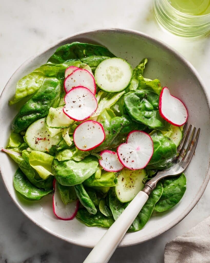 Butter Lettuce Salad with Snap Peas, Cucumber, and Green Goddess Dressing Recipe