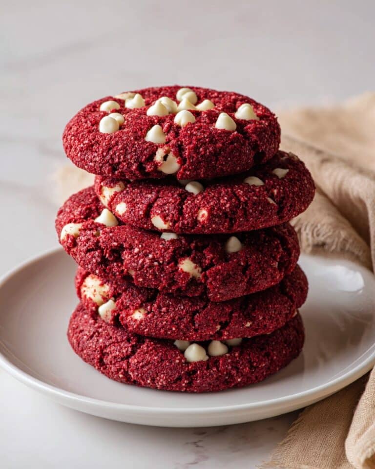 Red Velvet Cookies with White Chocolate Chips Recipe
