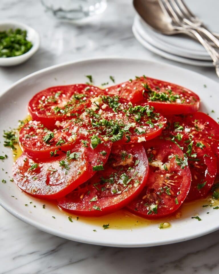 Garlicky Tomato Salad Recipe