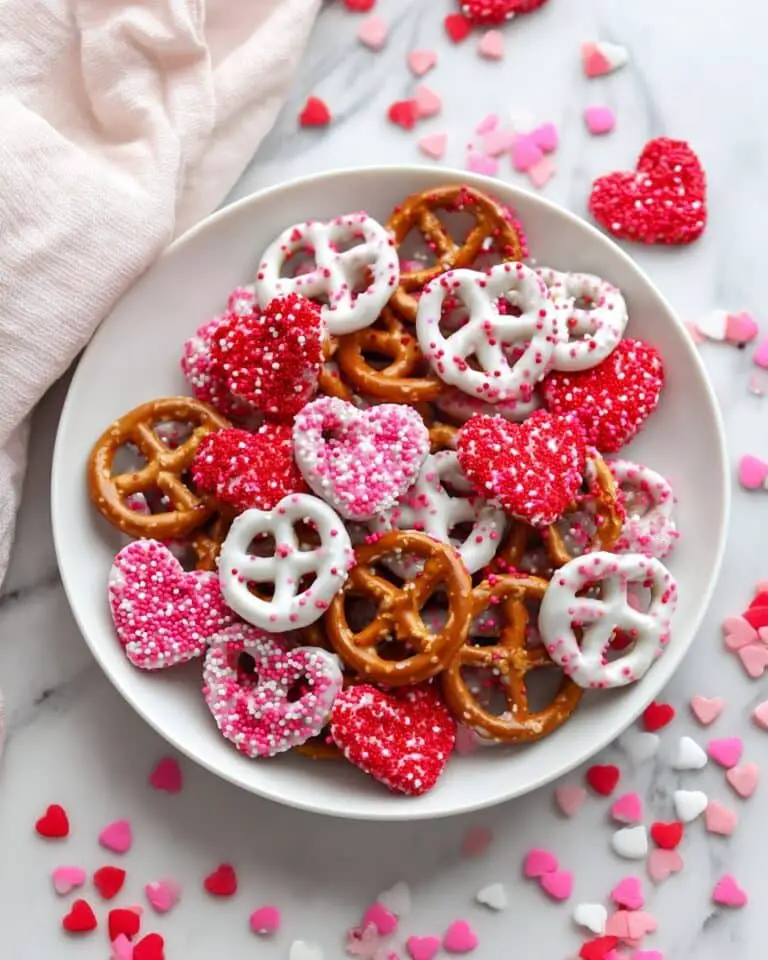 Pretzel Treats with Colorful Candy Coatings Recipe
