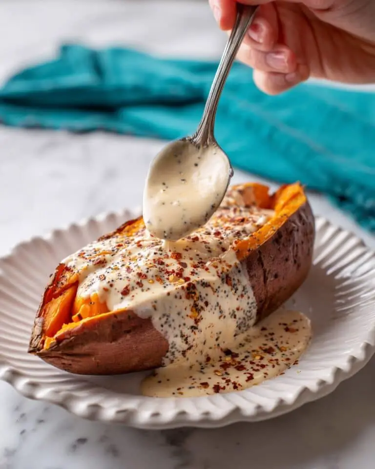 Air Fryer Sweet Potato Jackets with Greek Yogurt Recipe