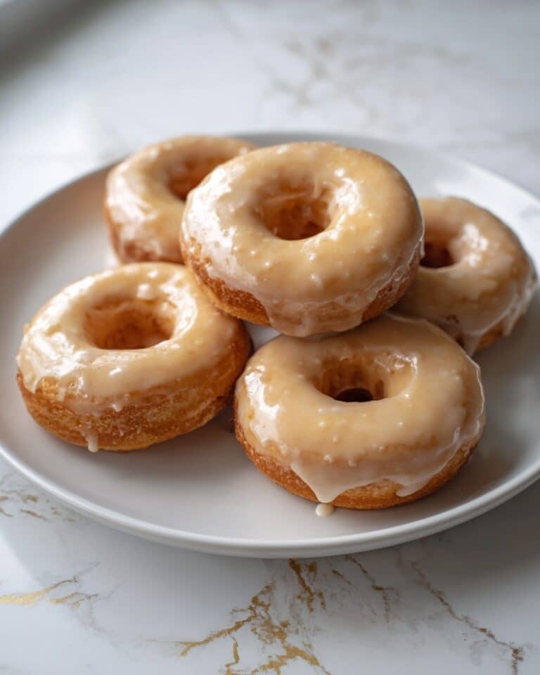 Baked Cottage Cheese Donuts with Glaze Recipe