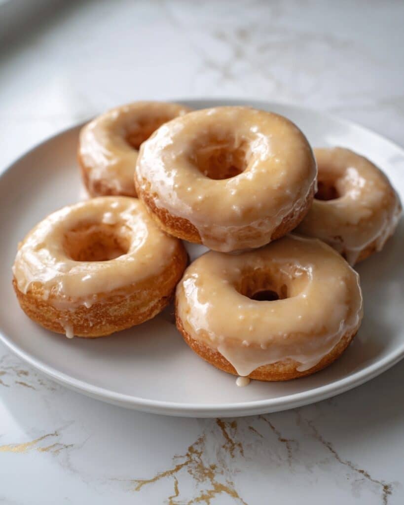 Baked Cottage Cheese Donuts with Glaze Recipe