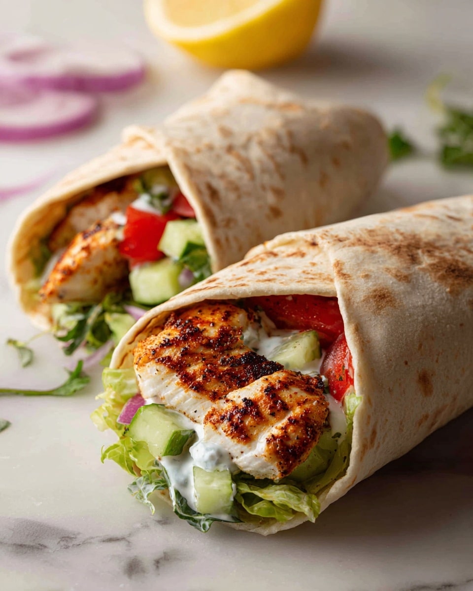 Greek Chicken Gyros with Tzatziki Recipe