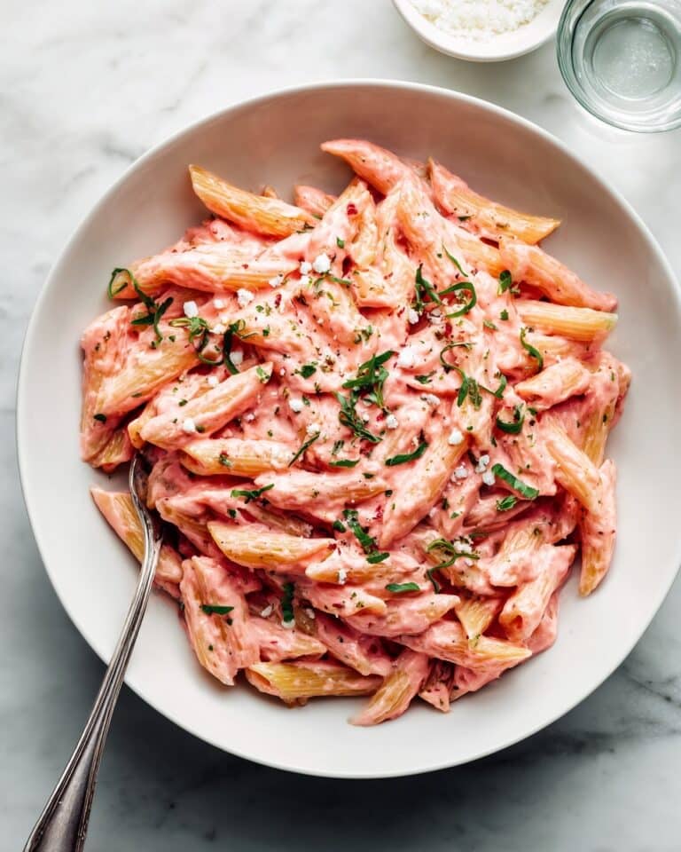 Beetroot Pasta Sauce with Feta and Fresh Herbs Recipe