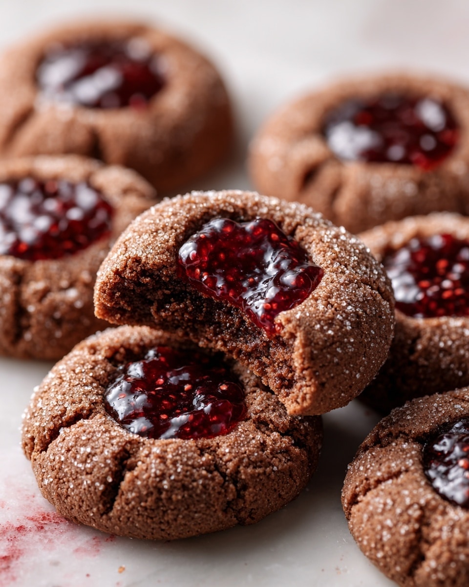 Chocolate Thumbprint Cookies Recipe