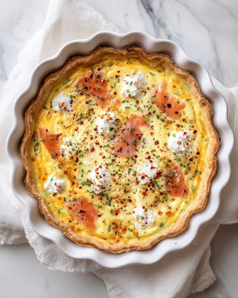 Bagel and Lox Quiche with Matzo Pie Crust Recipe