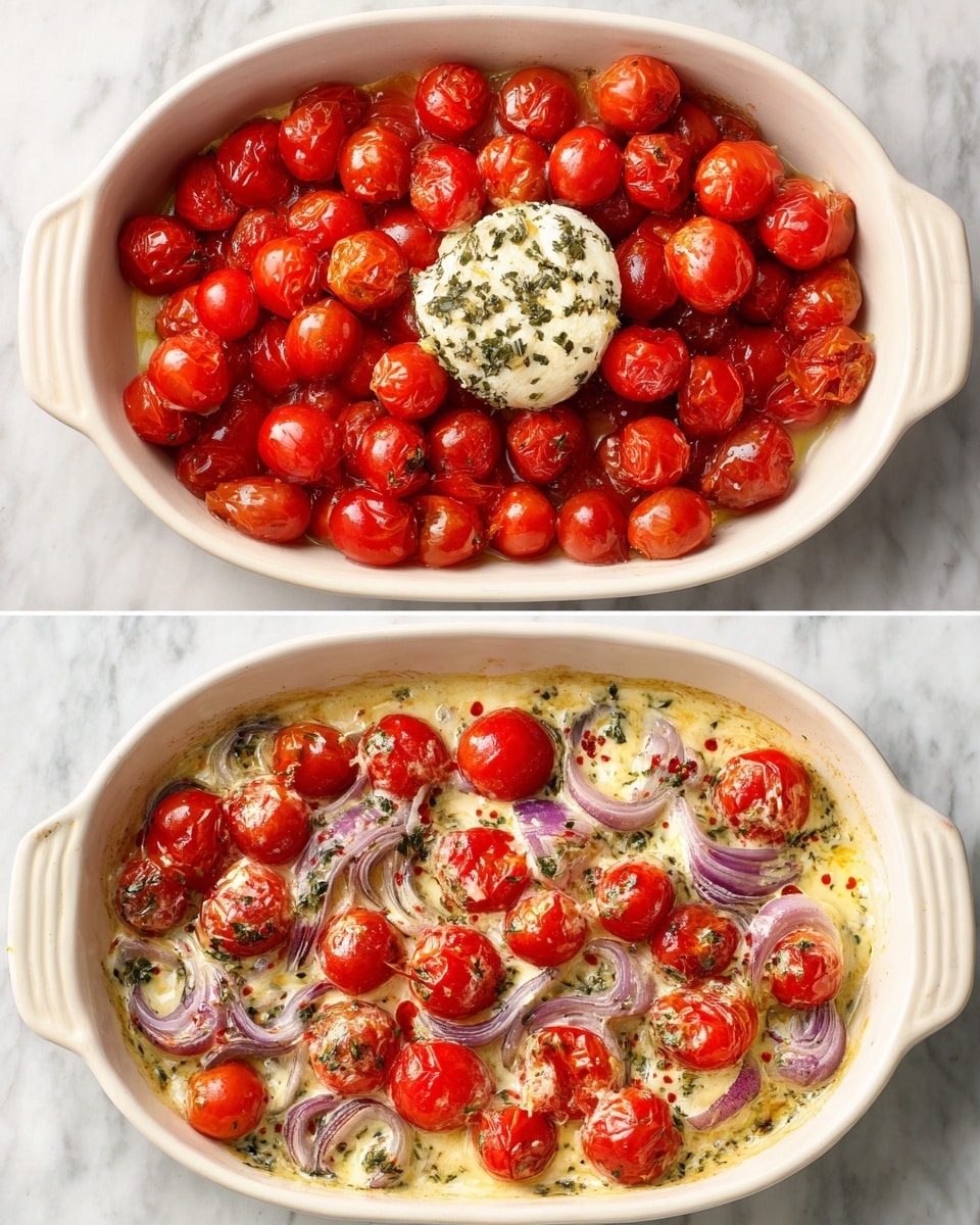 Boursin Cheese Pasta with Cherry Tomatoes and Basil Recipe - Recipe Image