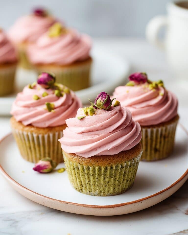 Vegan Mini Rose Cupcakes Recipe