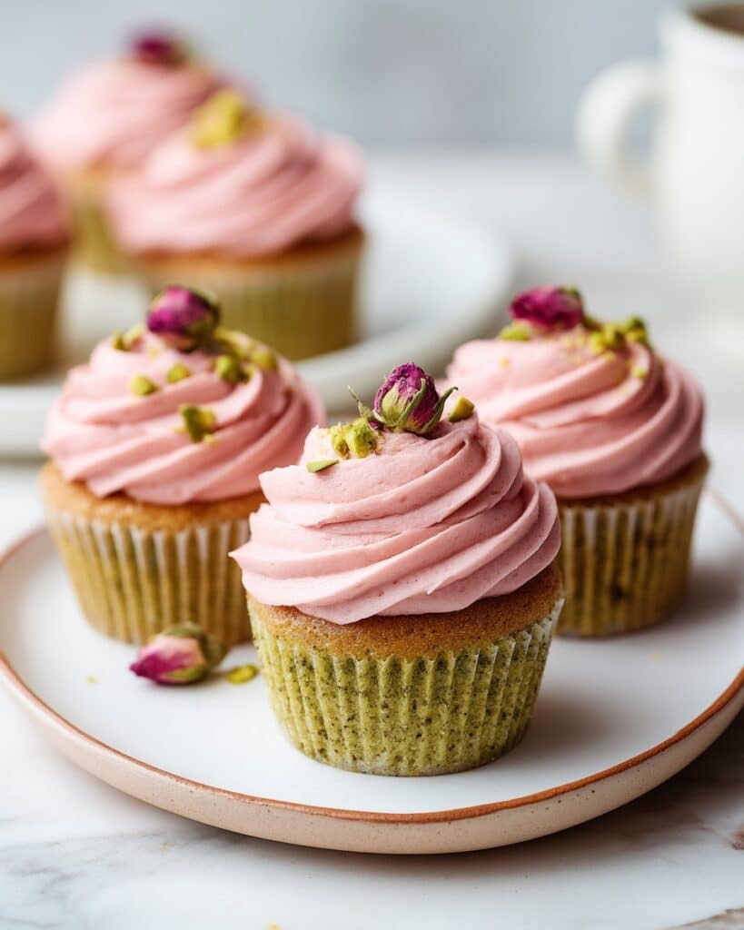 Vegan Mini Rose Cupcakes Recipe