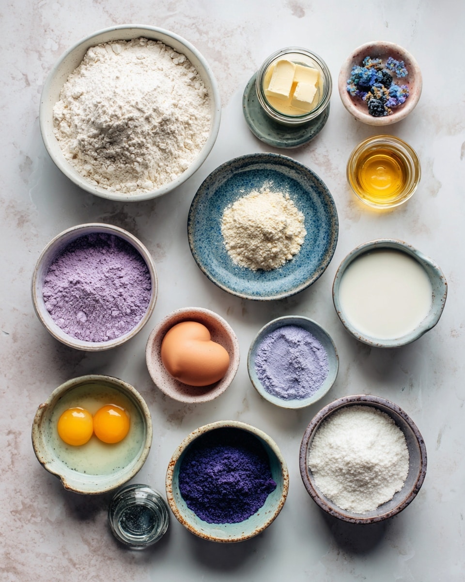 A clear glass bowl filled with a swirled mix of creamy white and deep blue batter. The batter has thick, smooth layers with blue and white colors twisting around each other in an eye-catching pattern. A green spoon is partially dipped into the batter on the right side of the bowl. The bowl sits on a white marbled surface with a beige cloth featuring thin dark stripes underneath it. Photo taken with an iphone --ar 4:5 --v 7