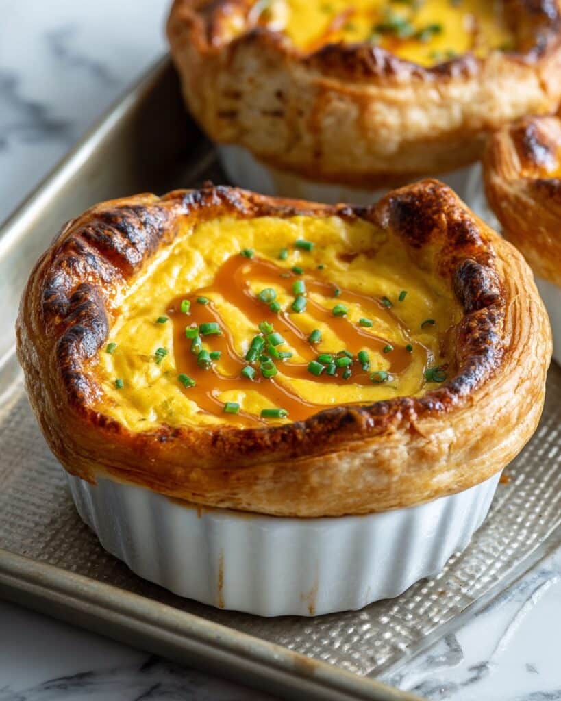 Tomato Soup with Cheddar Puff Pastry Recipe