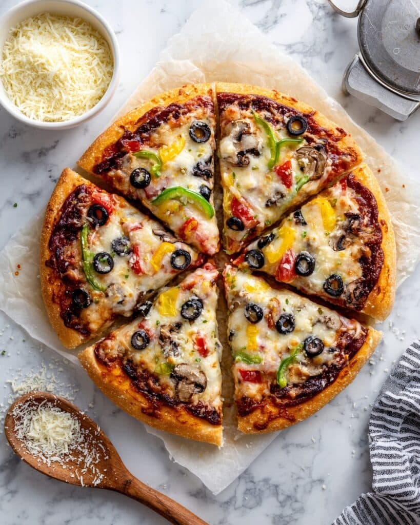 Pizza Supreme on Cauliflower Crust Recipe