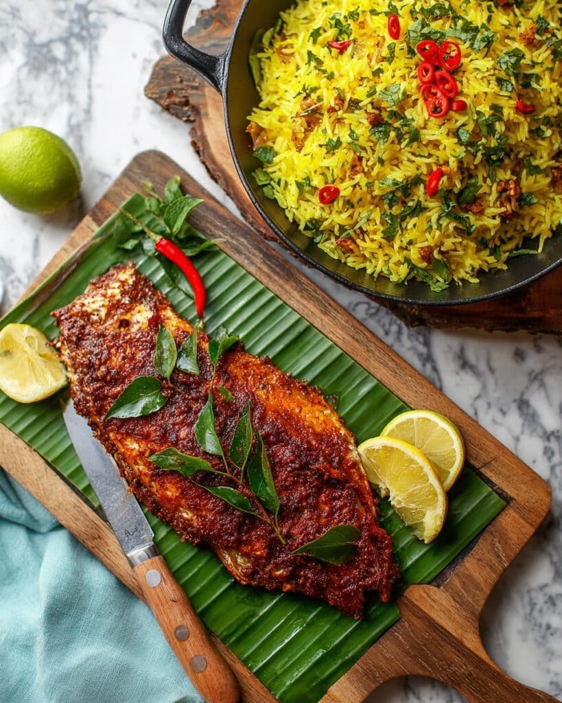 Oven-Baked Kerala Fish with Coconut Curry Paste Recipe