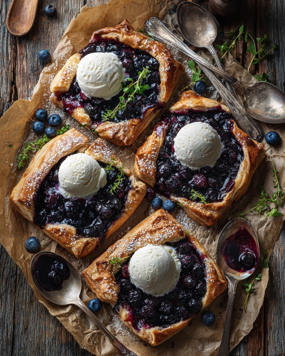 Bursting Blueberry Lemon Thyme Tarts Recipe
