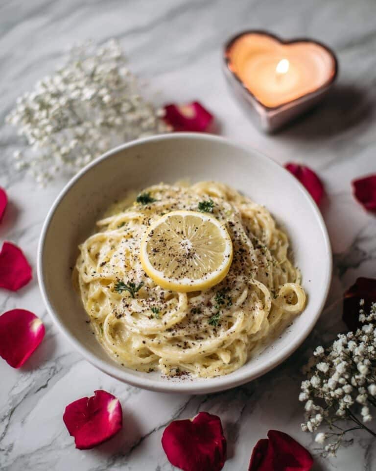 Creamy Lemon Garlic Pasta Recipe