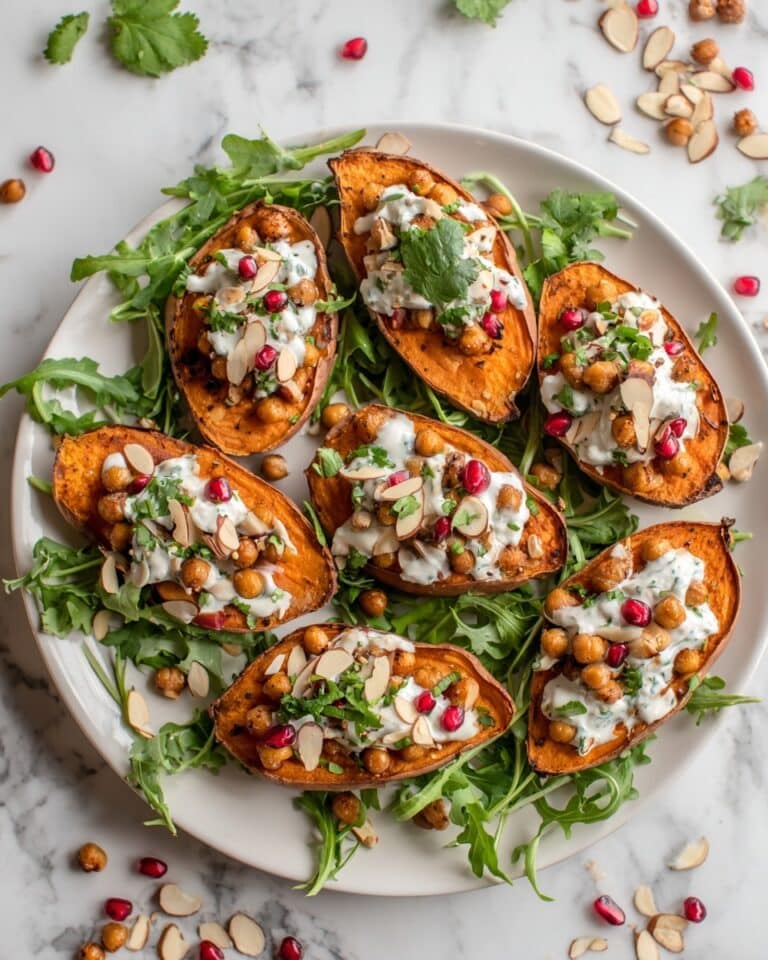 Stuffed Sweet Potatoes with Chickpeas and Moroccan Spices Recipe