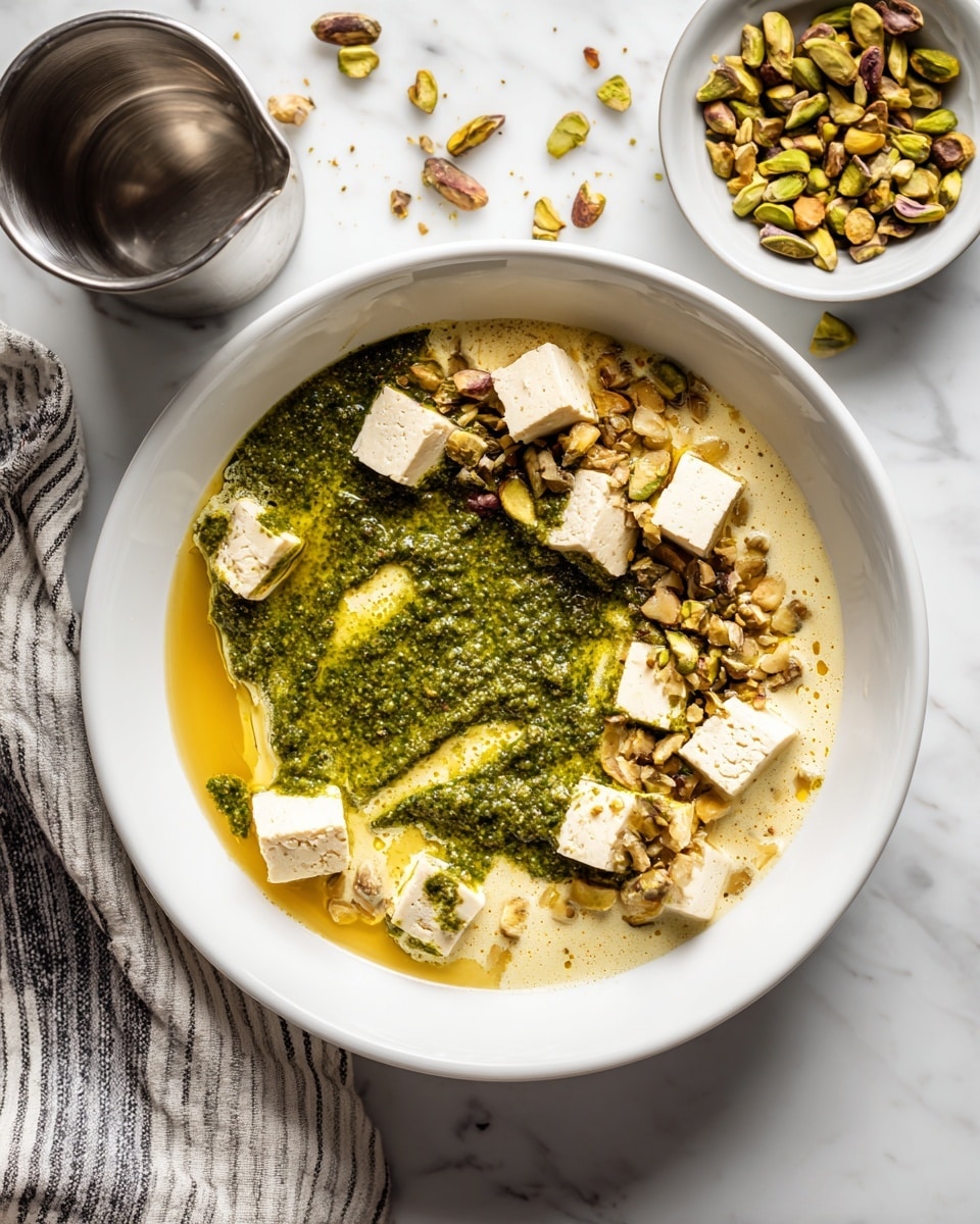 Vegan Pistachio White Chocolate Fudge Recipe - Recipe Image