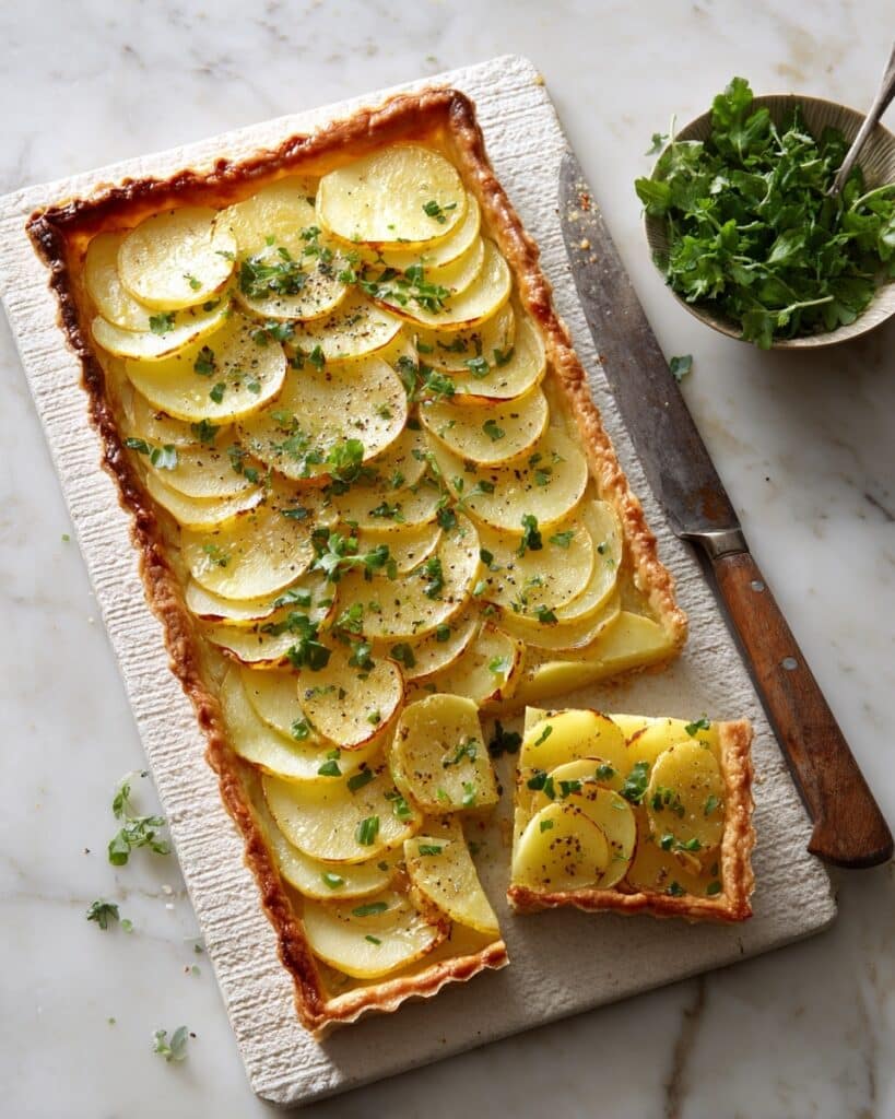 Cheesy Potato Chive Galette Recipe