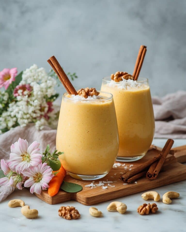 Carrot Cake Smoothie (No Banana) Recipe