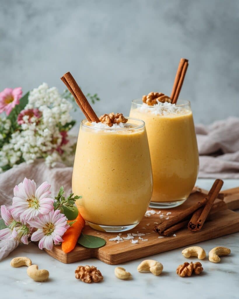 Carrot Cake Smoothie (No Banana) Recipe
