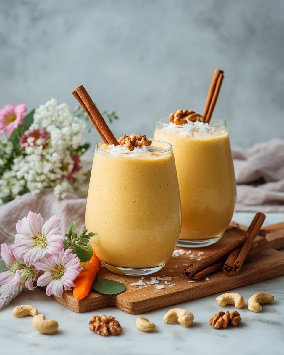 Carrot Cake Smoothie (No Banana) Recipe