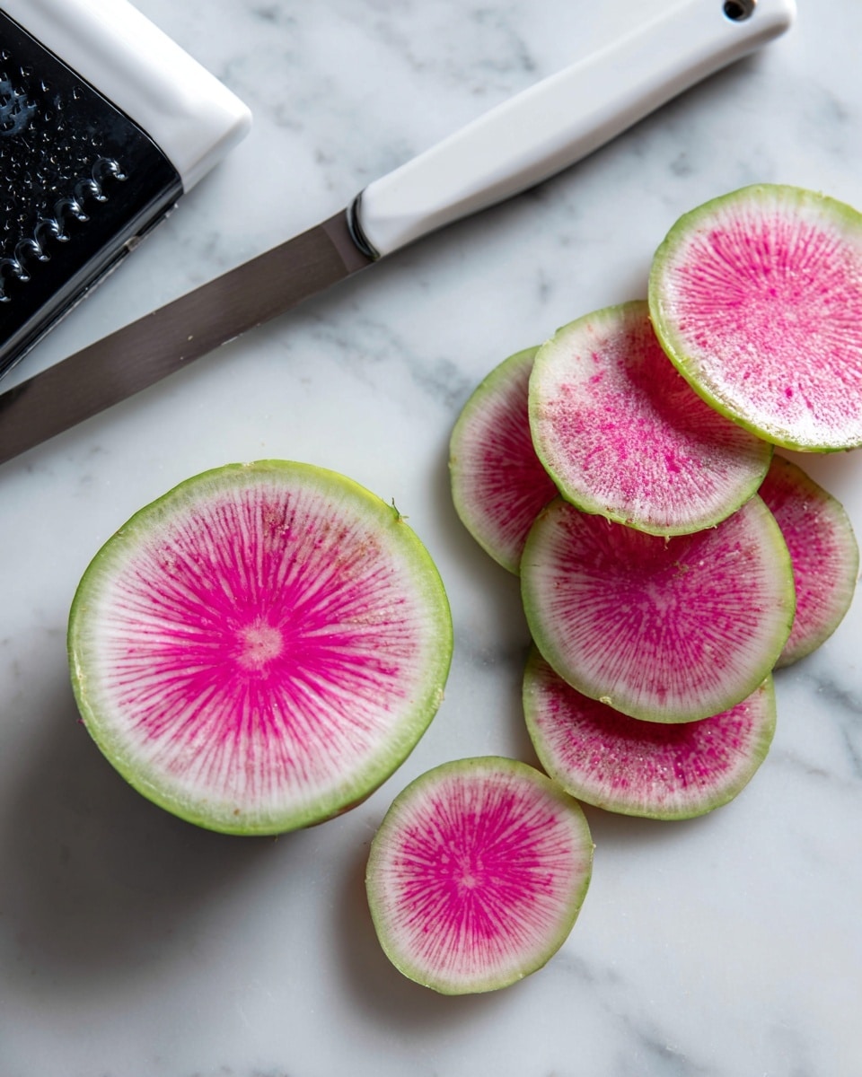 Watermelon Radish Cucumber Salad with Feta and Lemon Vinaigrette Recipe - Recipe Image
