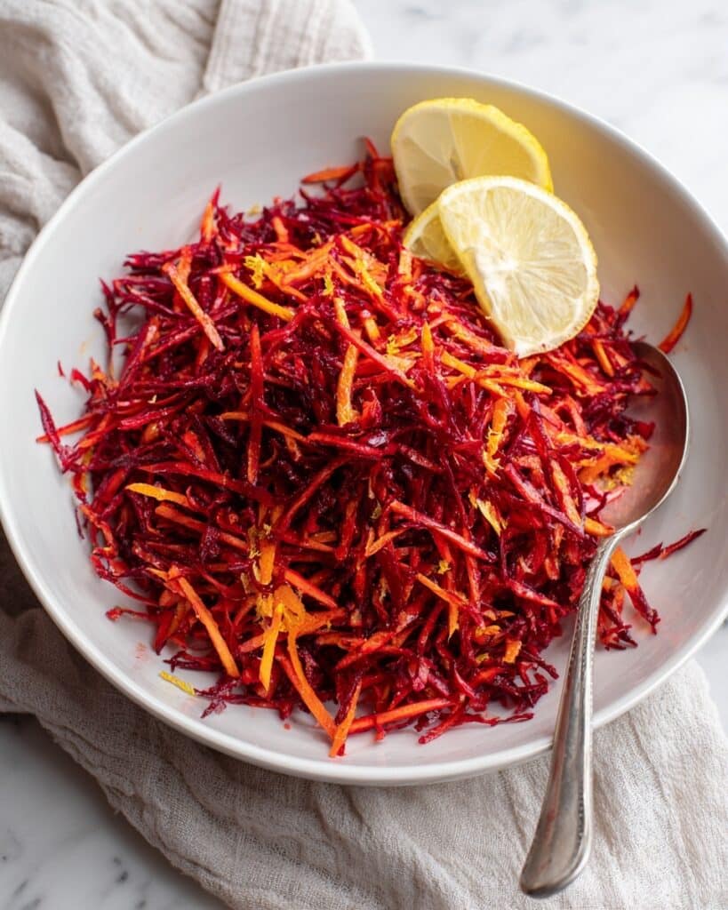 Raw Beet Salad with Apples and Carrots Recipe