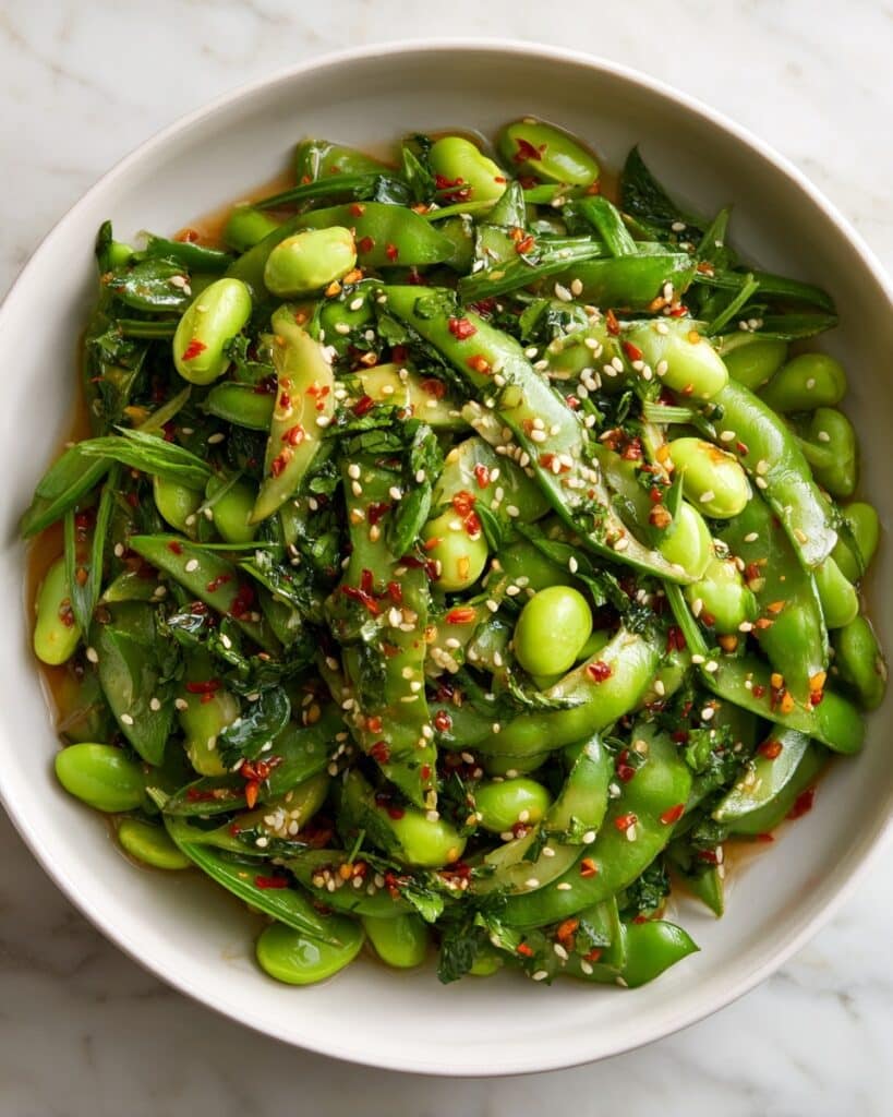 Chili Crisp Snap Pea Salad Recipe