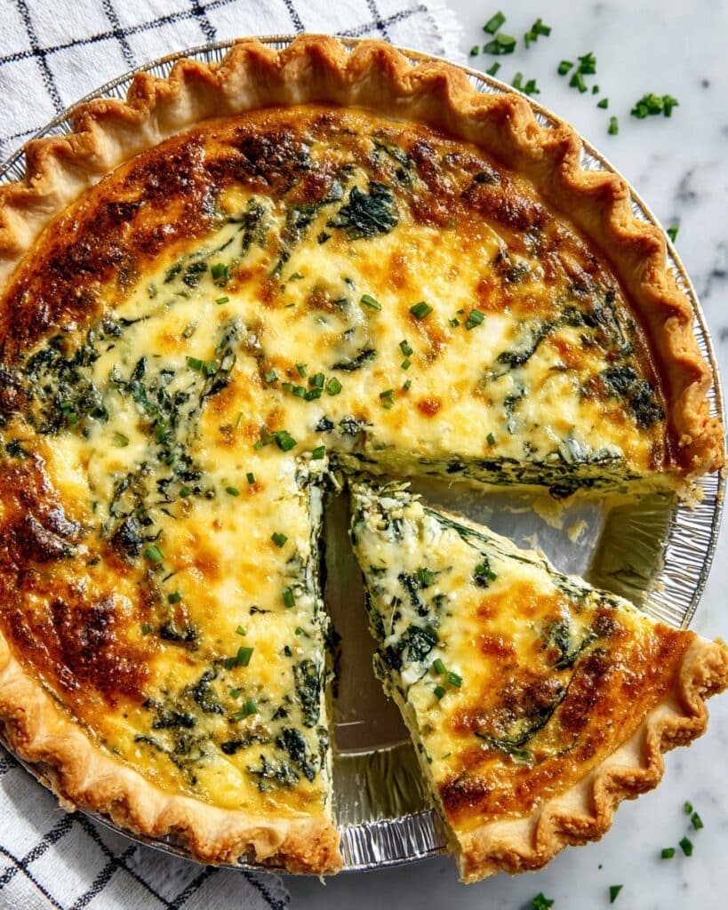Spinach Asparagus Quiche Recipe