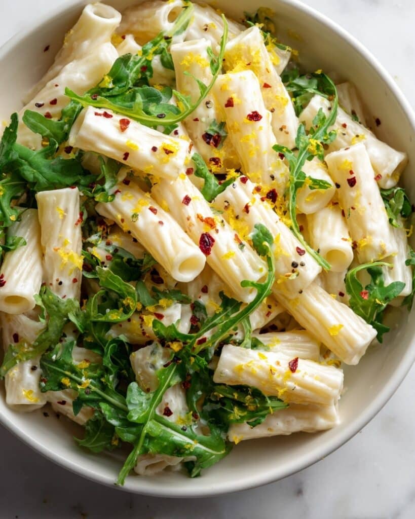 Lemon Ricotta Pasta with Arugula Recipe