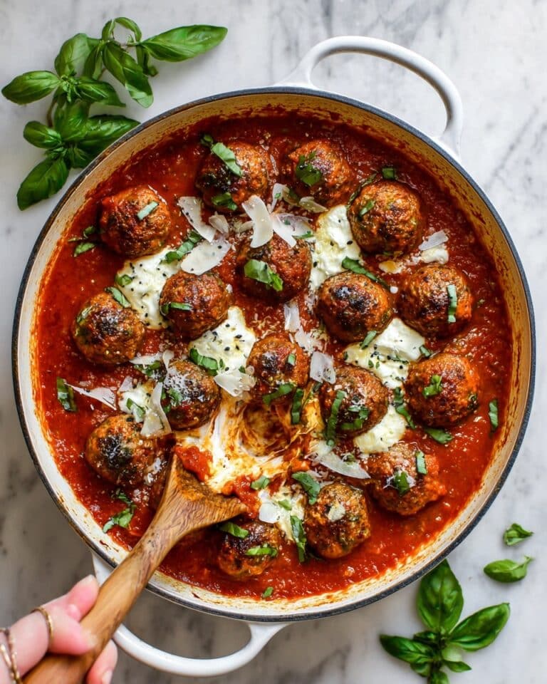 Chicken Parmesan Meatballs with Bocconcini Recipe