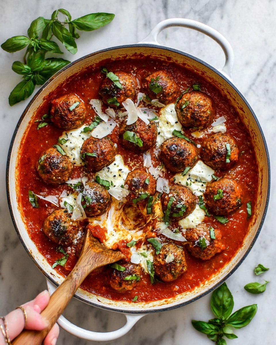 Chicken Parmesan Meatballs with Bocconcini Recipe