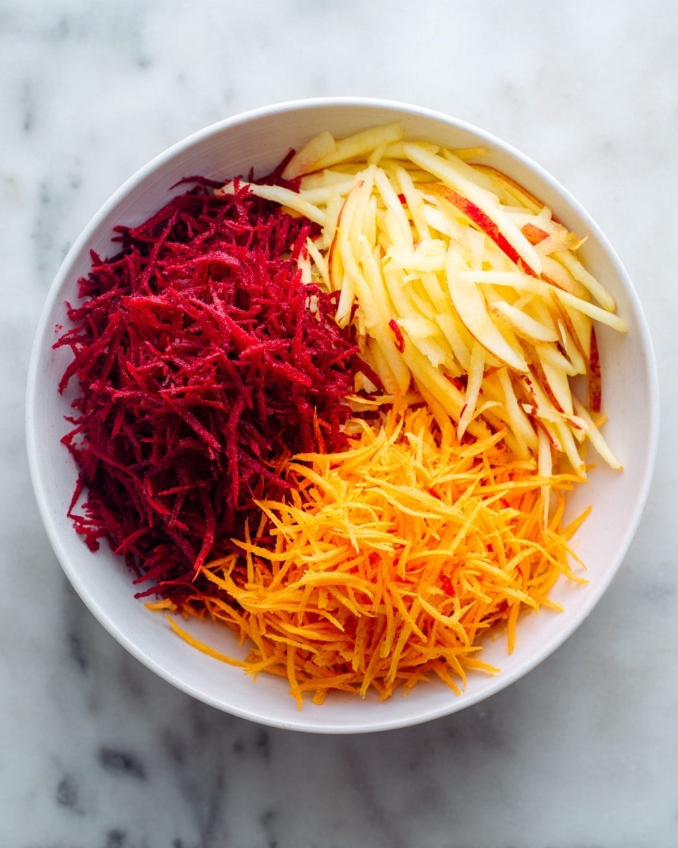 Raw Beet Salad with Apples and Carrots Recipe - Recipe Image