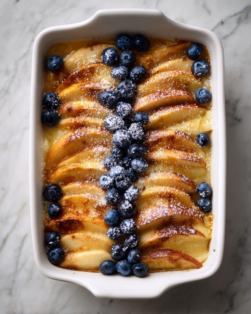 Maple Syrup Pancake Casserole with Fresh Berries and Chocolate Chips Recipe