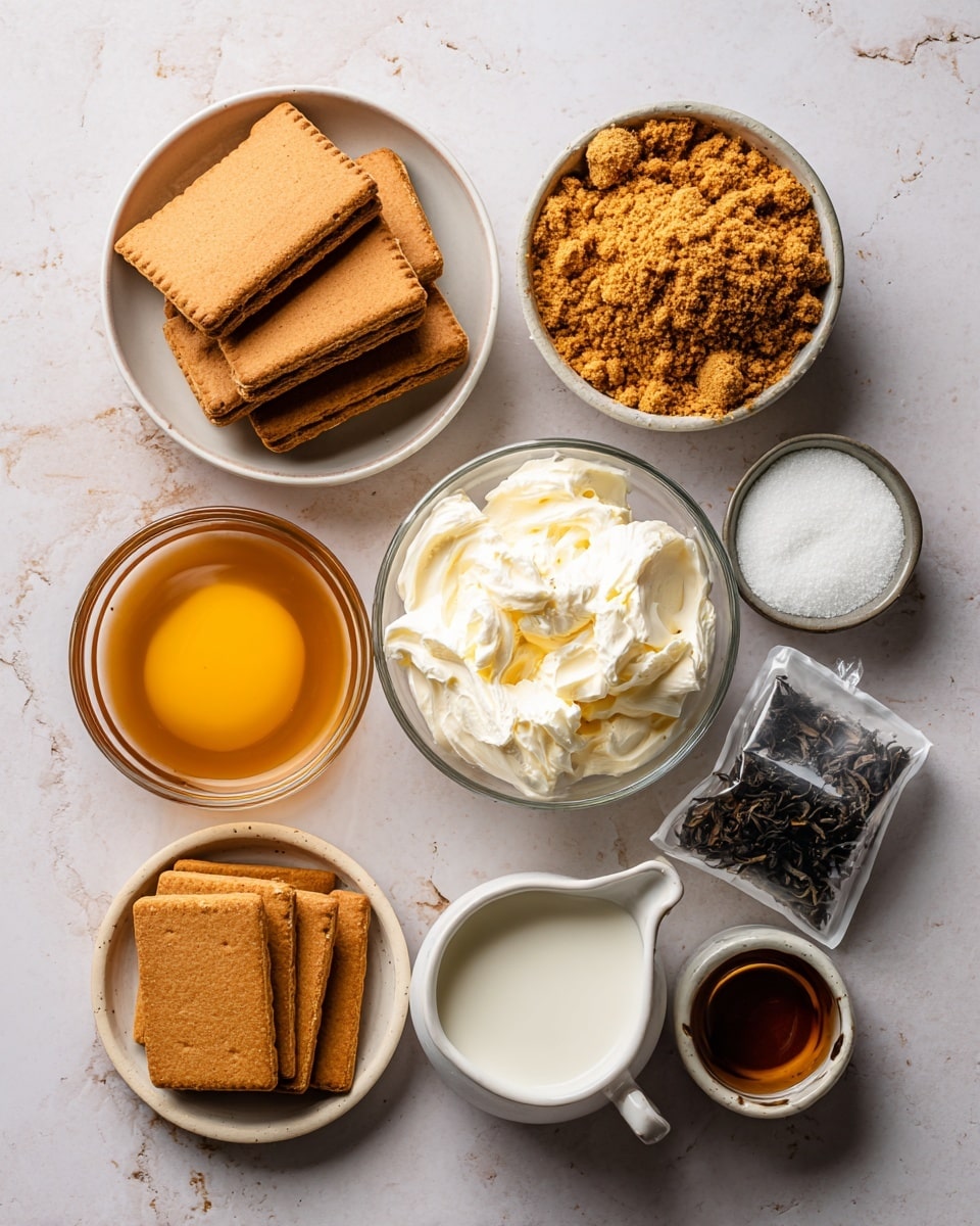 A clear glass bowl filled with a creamy yellow thick layer at the bottom, topped with a light beige sauce speckled with black pepper being poured from a container above. The bowl rests on a brown woven mat, all set on a white marbled surface. photo taken with an iphone --ar 4:5 --v 7