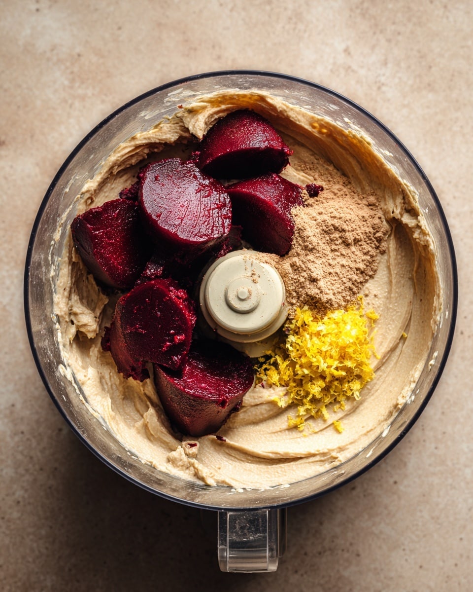 Beet Hummus with Za’atar and Fresh Herbs Recipe - Recipe Image
