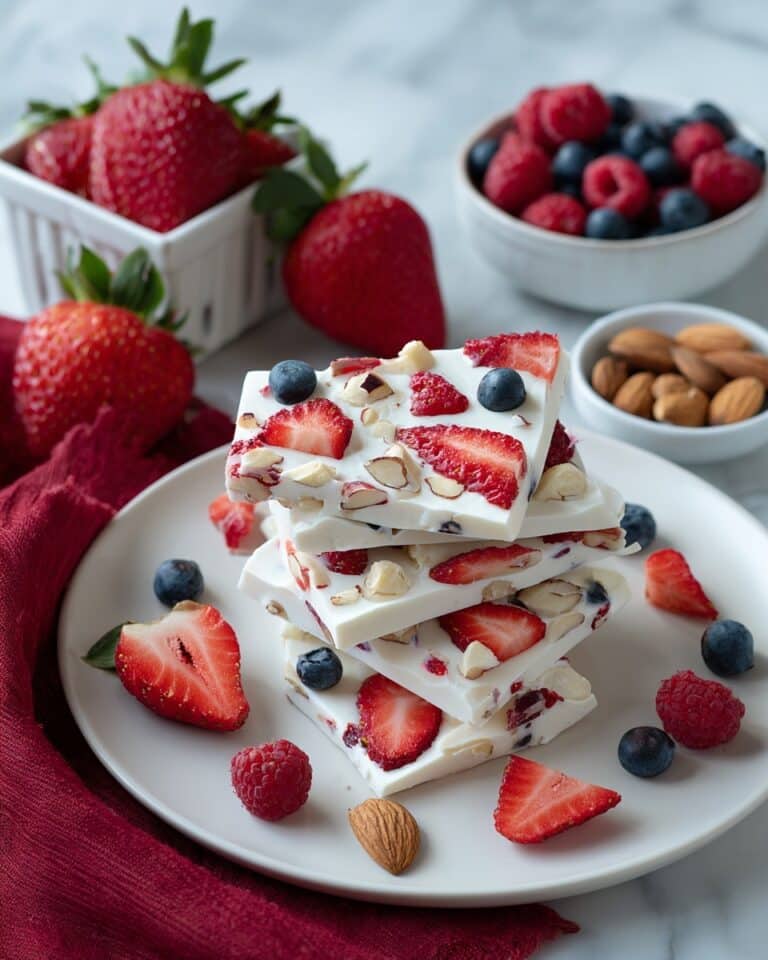 Frozen Yogurt Bark with Fresh Fruit and Nuts Recipe