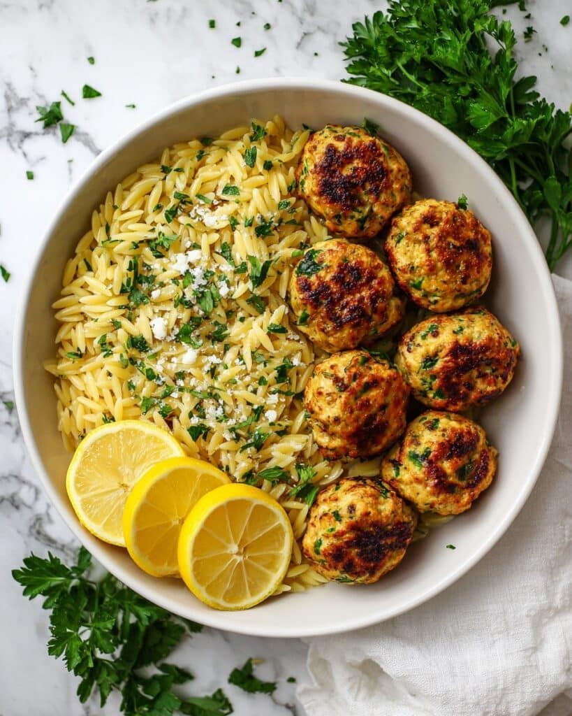 Greek Chicken Meatballs Recipe
